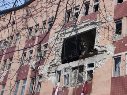Spital prăbuşit în Ucraina